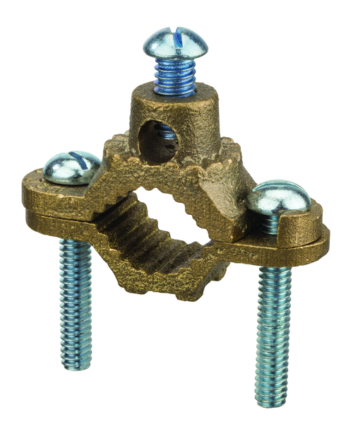 NSi Industries Heavy Duty Bronze Ground Clamp for Water Pipe