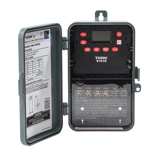 NSi Industries 24-Hour Digital Time Switch, 1-Channel, 40A, 120-277V SPST