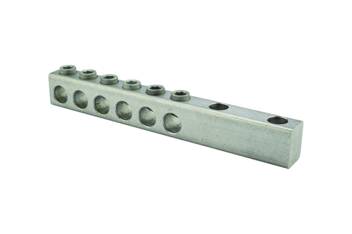 NSi Industries 6-Port Aluminum Dual-Rated Transformer Lug