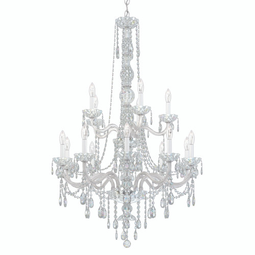 Schonbek SCH-1308 Arlington 15 Light 32in x 48in Two-Tier Chandelier