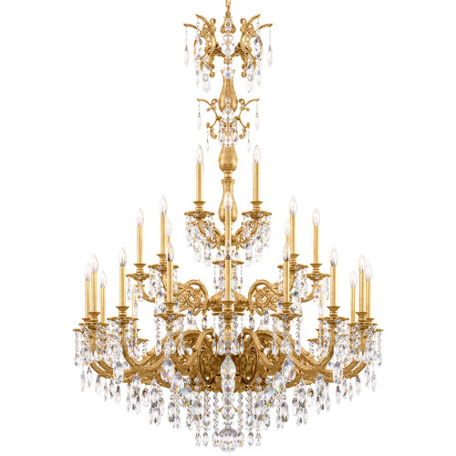 Schonbek SCH-5688 Milano 28 Light 50in x 68in Three-Tier Chandelier