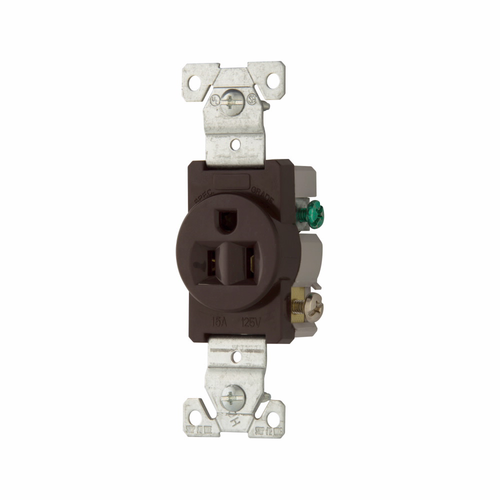 Eaton Commercial Specification Grade 5-15R Single Receptacle, 15A/125V