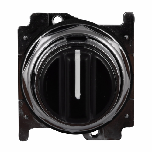 Eaton 10250T Heavy-Duty Selector Switch Operator, 3-Position, 60° Throw, Black Actuator
