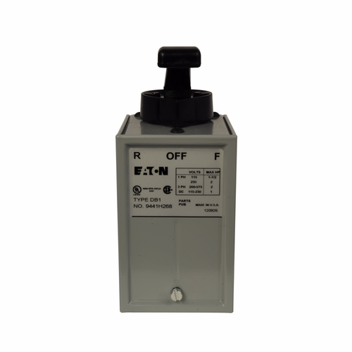 Eaton Three-Pole Reversing Drum Switch, Lever Operator, Oiltight