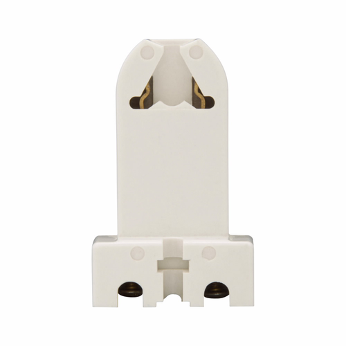 Eaton Fluorescent Lampholder, Medium Bi-pin Base, White