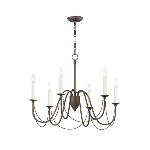 Maxim Lighting MAX-12166 Plumette 6-Light Chandelier