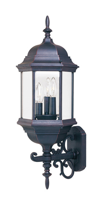 Maxim Lighting MAX-1074 Builder Cast 3-Light Outdoor Wall Mount