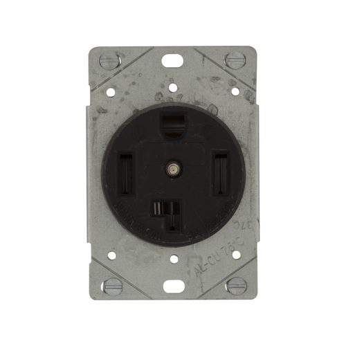 Eaton Flush Mount Dryer Receptacle, NEMA 10-30R, 30A