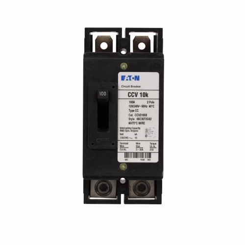 Eaton CCV Two-Pole Tenant Main Circuit Breaker 120/240V 10kAIC