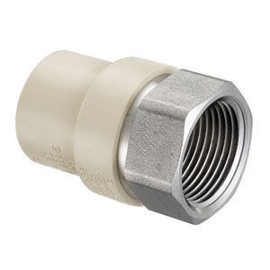 Spears CPVC Stainless Steel Transition Female Adapter (TFS Series)