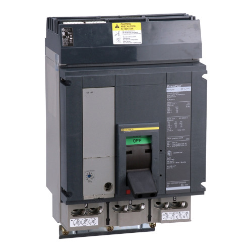 Square D PowerPacT P-Frame I-Line Circuit Breaker, 3-Pole, 600VAC