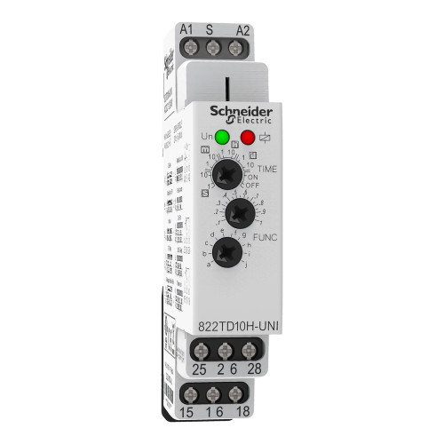 Square D Legacy Series DPDT Time Delay Relay, 15A, 12...240V AC
