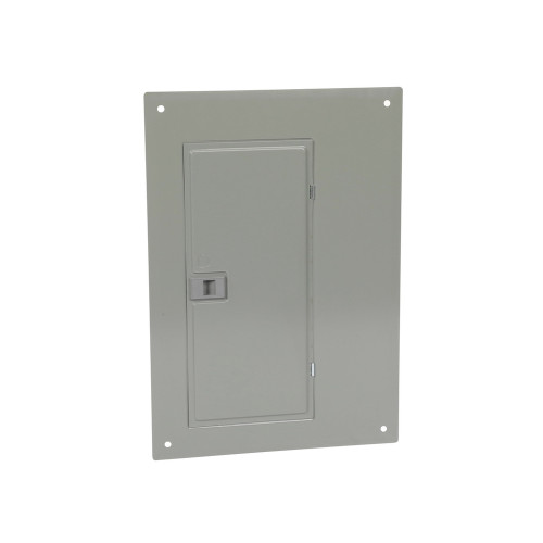 Square D QO Replacement Cover for 20-Space Load Center, Flush, Wide Gutter, Gray