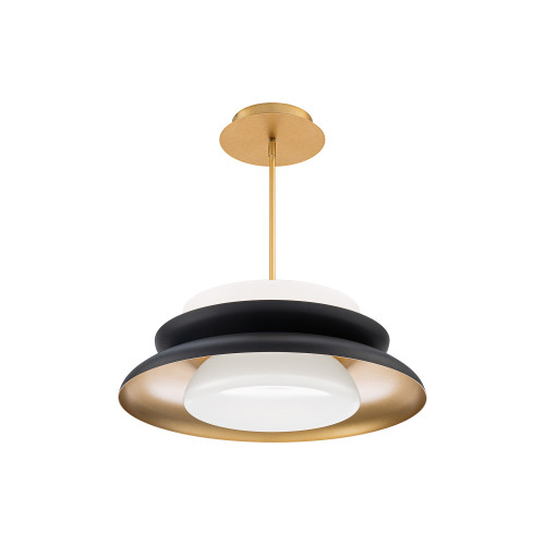 WAC Lighting TWA-BK/GO Capulet LED Pendant, 3000K Steel/Acrylic