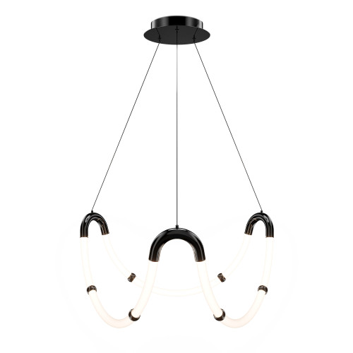 WAC Lighting BC Swathe 4-CCT LED Chandelier, Aluminum Frame
