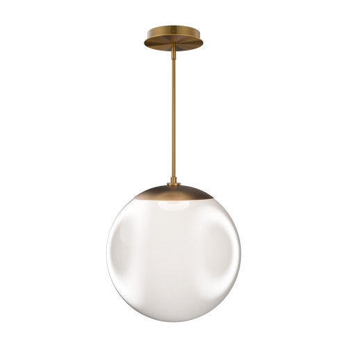 WAC Lighting PD4186 Honeymooner LED Pendant, Aluminum with Opaline Glass