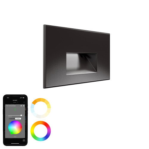 WAC Lighting 4011-CS Colorscaping 12V LED RGBWW Step Light, Bronze