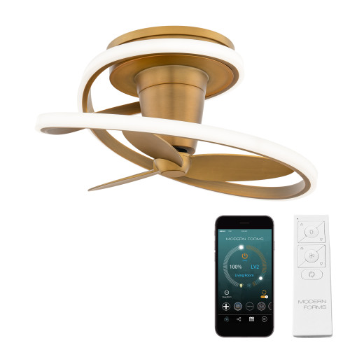 Modern Forms FH-D2402 Veloce 3-Blade Smart Fandelier, ABS Blades
