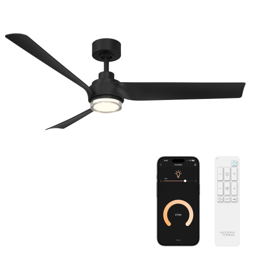 Modern Forms FR-W2605 Chill 54" Smart DC Ceiling Fan with LED Light