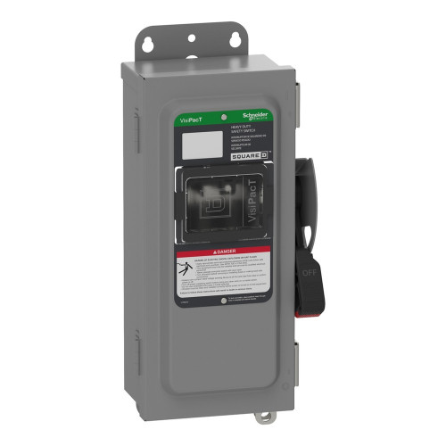 Square D VisiPacT Heavy Duty Unfused Safety Switch, 3-Pole