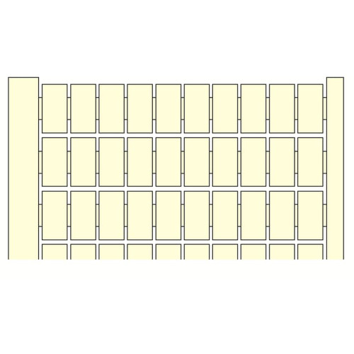 ABB RC610 Blank Terminal Block Marker Card, White Polyamide, 1SNA23 Series