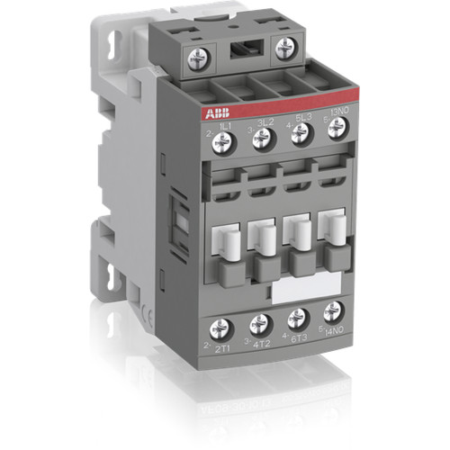 ABB AF-09301013 AF16 3-Pole Contactor, 1NO Auxiliary Contact, 9-16A AC-3