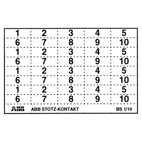 ABB BS Series Terminal Block Labelling Accessories