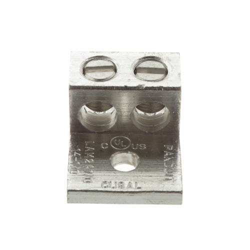 Panduit Pan-Lug LAM2A Series Aluminum Mechanical Lug, Two-Barrel, Tin-Plated