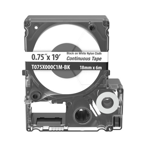 Panduit PXE™ T075X000C1M-BK Continuous Tape Cassette, Nylon Cloth