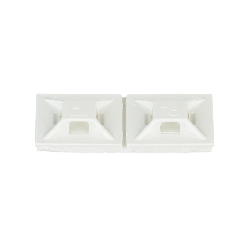 ABMM-AT-D Cable Tie Mount, White, ABS, Acrylic Adh., 0.75x0.75", PK500