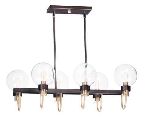 Maxim Lighting Bauhaus 6-Light Linear Chandelier