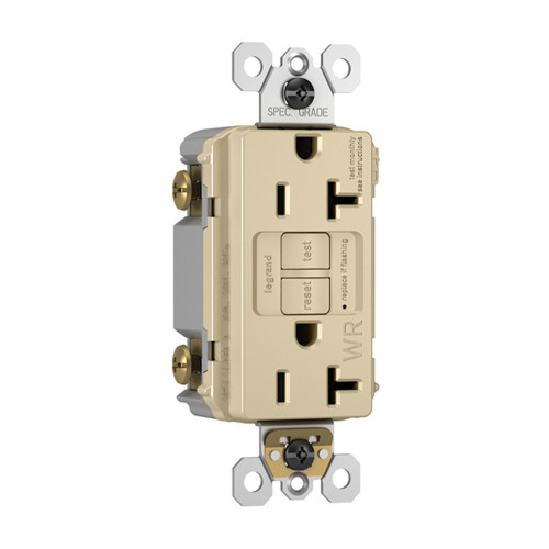 Pass & Seymour Spec-Grade Weather-Resistant 20A Self-Test Duplex GFCI Receptacle