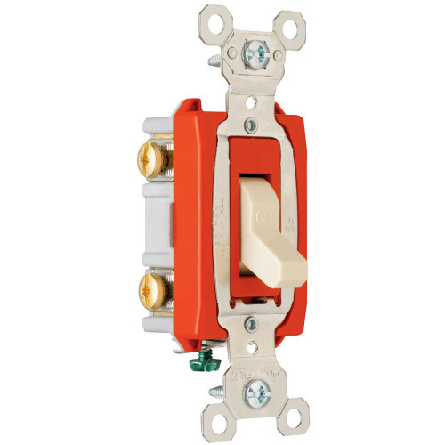 Pass & Seymour Extra Heavy-Duty Specification Grade 2-Pole Toggle Switch, 20A 120/277V