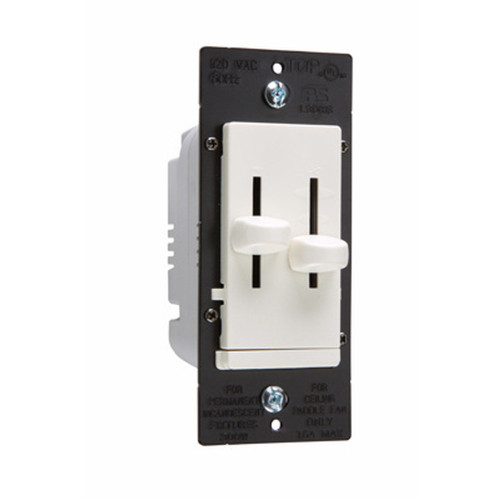 Pass & Seymour LS Series Fan Speed Control/Dimmer, Light Almond