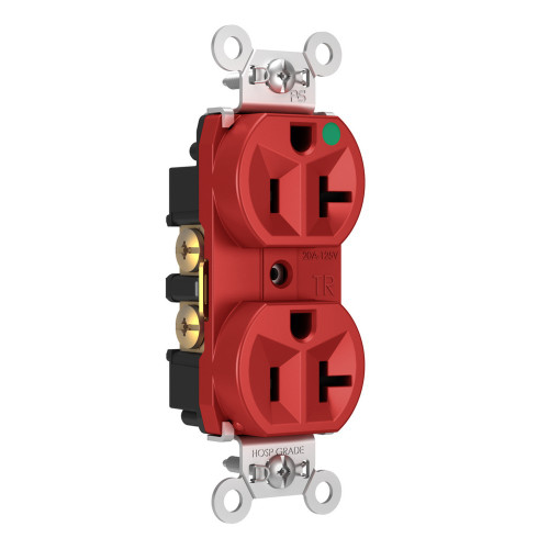 Pass & Seymour 20A 125V Hospital-Grade Tamper-Resistant Duplex Receptacle