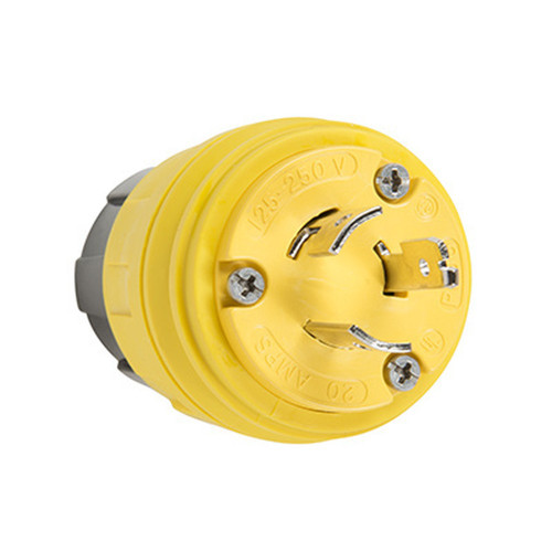 Pass & Seymour Turnlok Watertight Locking Plug, 20A 125V, NEMA 4X/6P