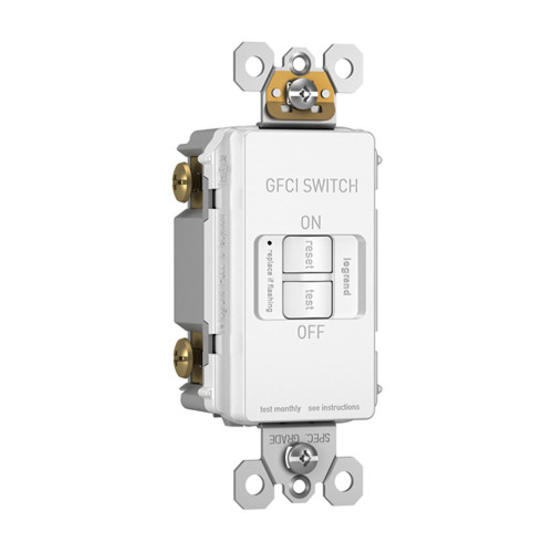 Pass & Seymour 2087 Spec-Grade Deadfront Self-Test GFCI Receptacle, 20A 125V