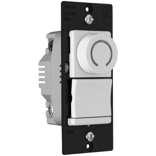 Pass & Seymour DR Series Decorator Rotary Fan Speed Control, White