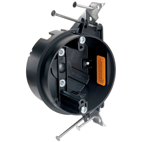 Pass & Seymour Round Ceiling Fan Box, Noryl Thermoplastic