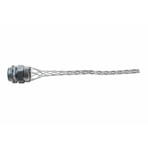 Pass & Seymour Wide Range Straight Male Strain Relief Grip, Dust Tight