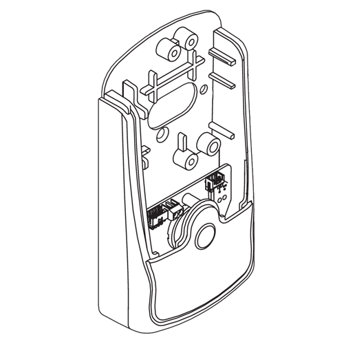 Schlage Electronics 23599327 CO Series Cylindrical/Mortise Lock Non-Privacy Interior Escutcheon in Aged Bronze