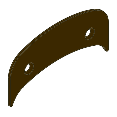 Schlage Electronics 23760267-643E AD/CO Series Decorative Plate with Fasteners, 1.7"H x 3.5"W x .075"D, Aged Bronze