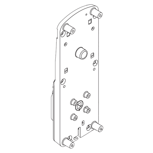 Schlage Electronics 47260738-JD CO6 AD Series Exterior Baseplate Sub-Assembly for Mortise Lock