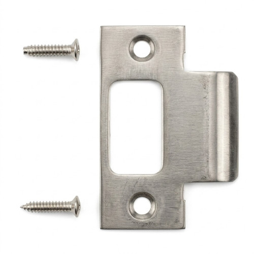 Arrow 300 T-Strike Plate, 2-3/4" x 1-1/8" with 1-1/4" Lip, Square Corner, Bright Brass