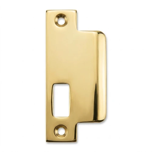 Arrow 356 ANSI Strike Plate, N Series, 4-7/8" x 1-1/4" with 1-1/4" Lip, Bright Brass