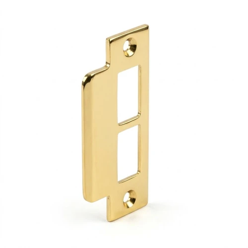 Arrow 468 Strike Plate, Right Hand, Curved Lip, Bright Brass for AM/BM02 and Series 11, 13, 15, 16, 19, 20, 21, 31, 34