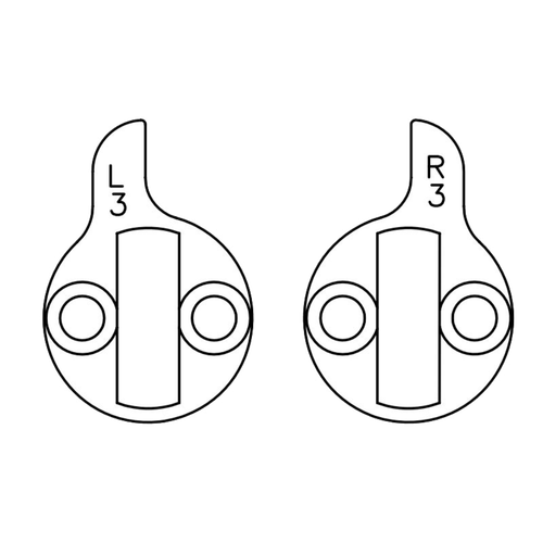 Falcon 5620-STD MA Cam for Conventional Mortise Cylinder with MA381 Inside Trim
