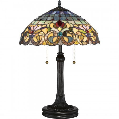 Quoizel QZL-TF3180TVB Traditional Table Lamp Tiffany