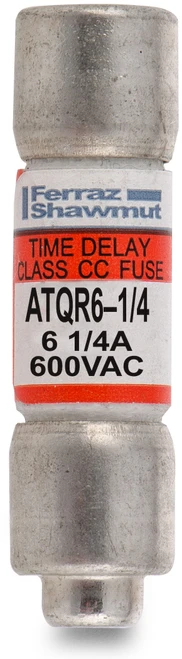Mersen ATQR-210 Class CC Time-Delay Ferrule Fuse, Amp-Trap 2000