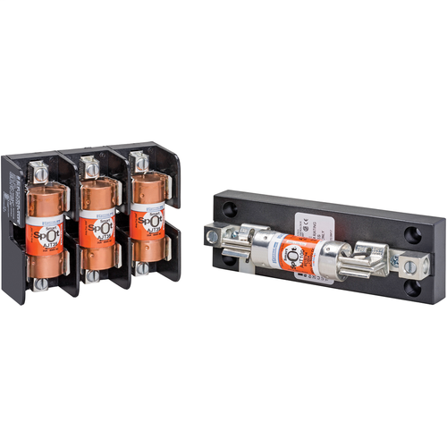 Mersen Class J Fuse Base with Reinforced Clip, Tin-Plated Copper